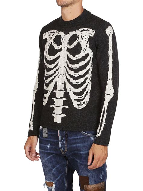 yves saint laurent skeleton sweater|Saint Laurent sweater men's.